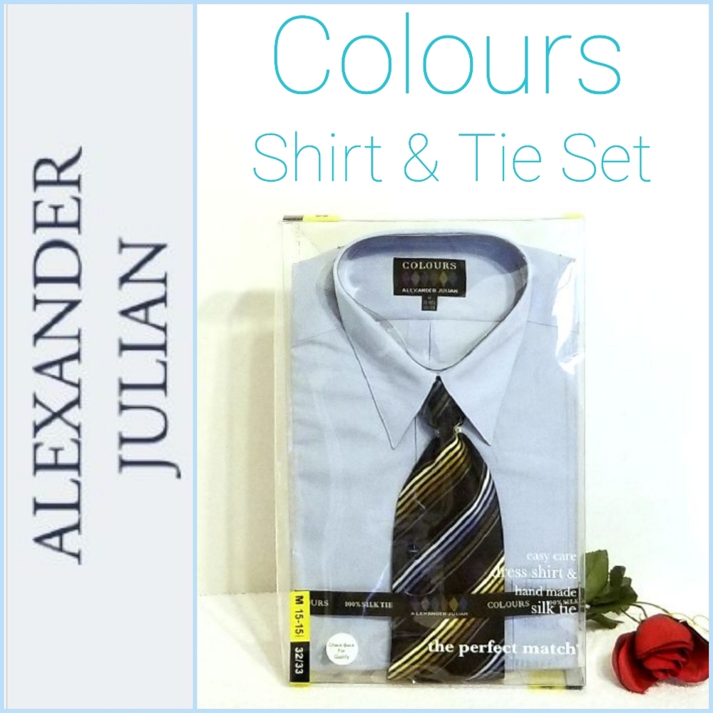 🆕️ Colours by Alexander Julian Shirt & Tie Set